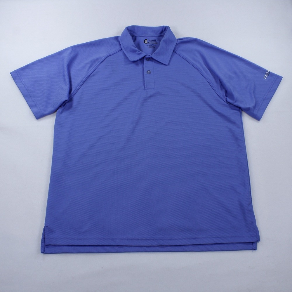 Izod Xfg Cool-FX Golf Polo Shirt Blue Men's Size XL - Short Sleeve - Picture 1 of 7